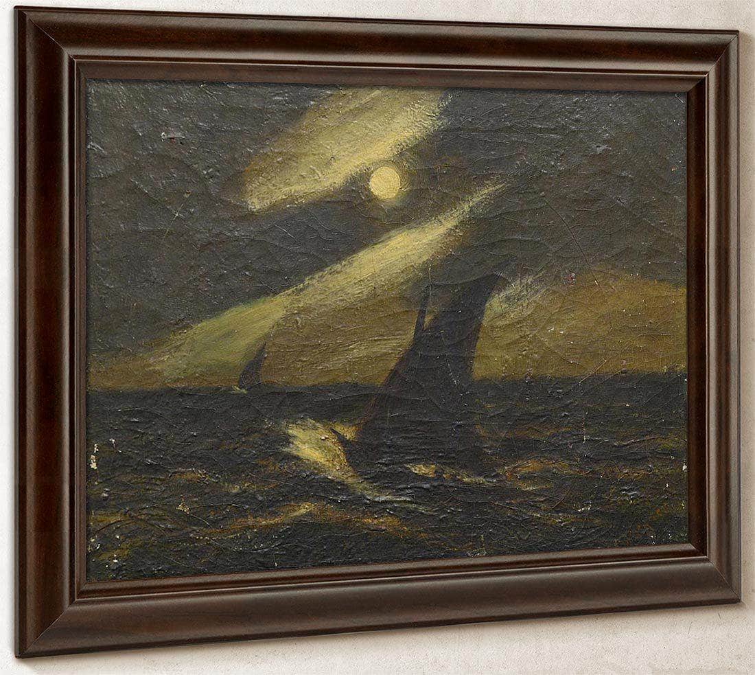 Sailboats In The Moonlight By Albert Pinkham Ryder Fine Art Print