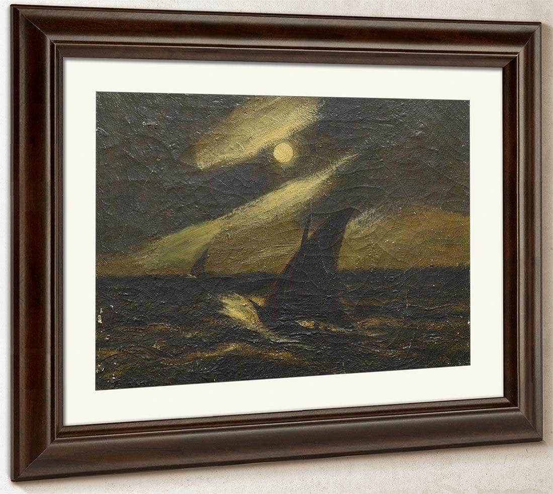 Sailboats In The Moonlight By Albert Pinkham Ryder Fine Art Print