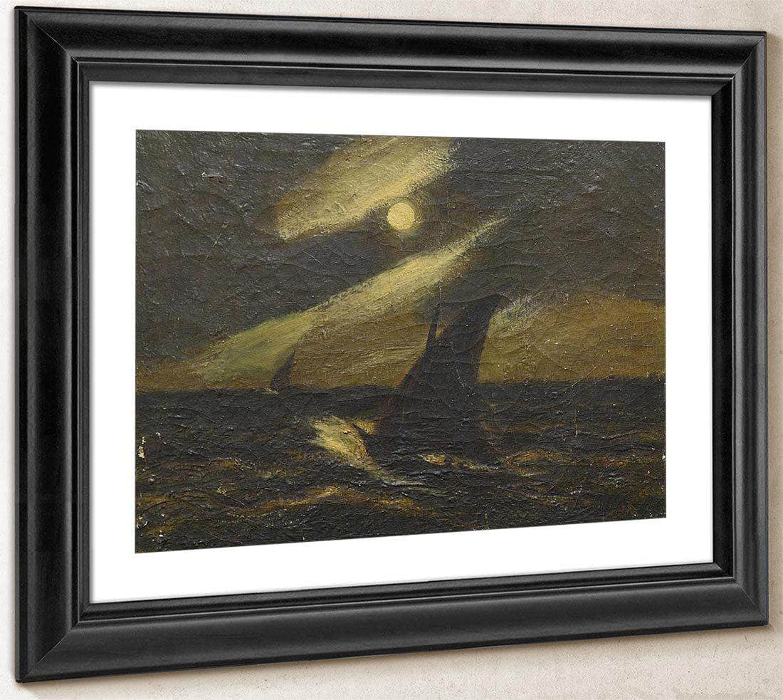 Sailboats In The Moonlight By Albert Pinkham Ryder Fine Art Print