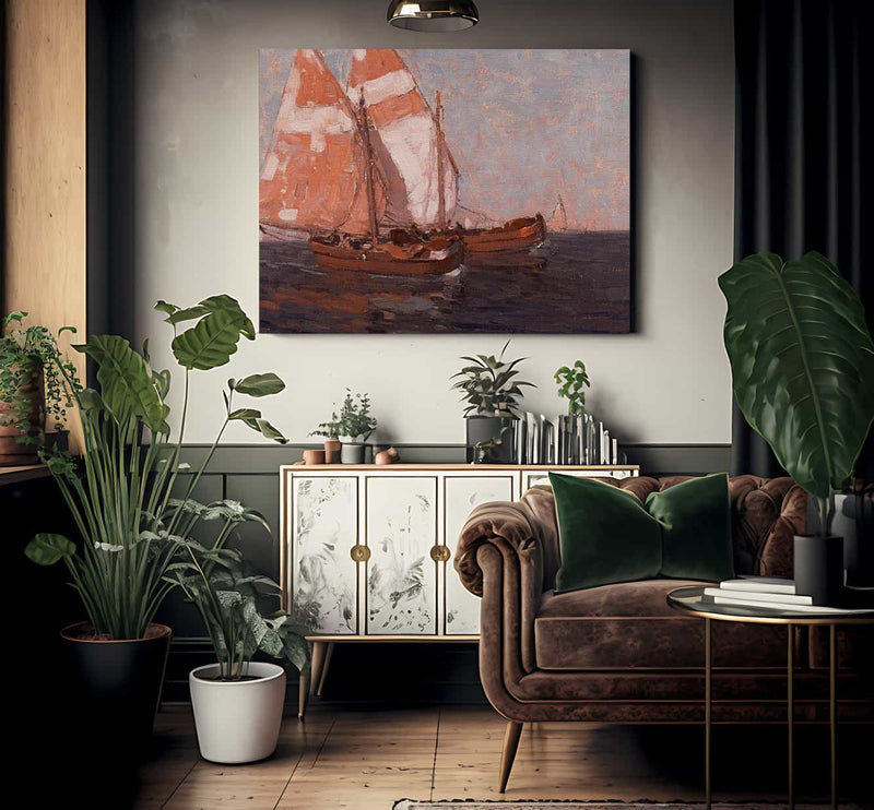 Sailboats On The Adriatic By Edgar Payne Fine Art Print