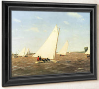 Sailboats Racing On The Delaware 1874 By Thomas Eakins Fine Art Print