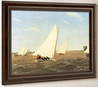 Sailboats Racing On The Delaware 1874 By Thomas Eakins Fine Art Print