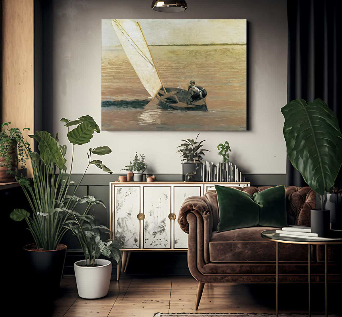 Sailing By Thomas Eakins Fine Art Print