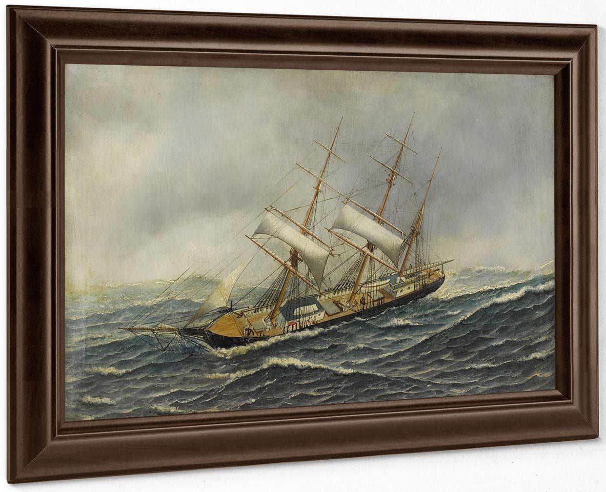 Sailing Ship St. Mary By Antonio Jacobsen Fine Art Print