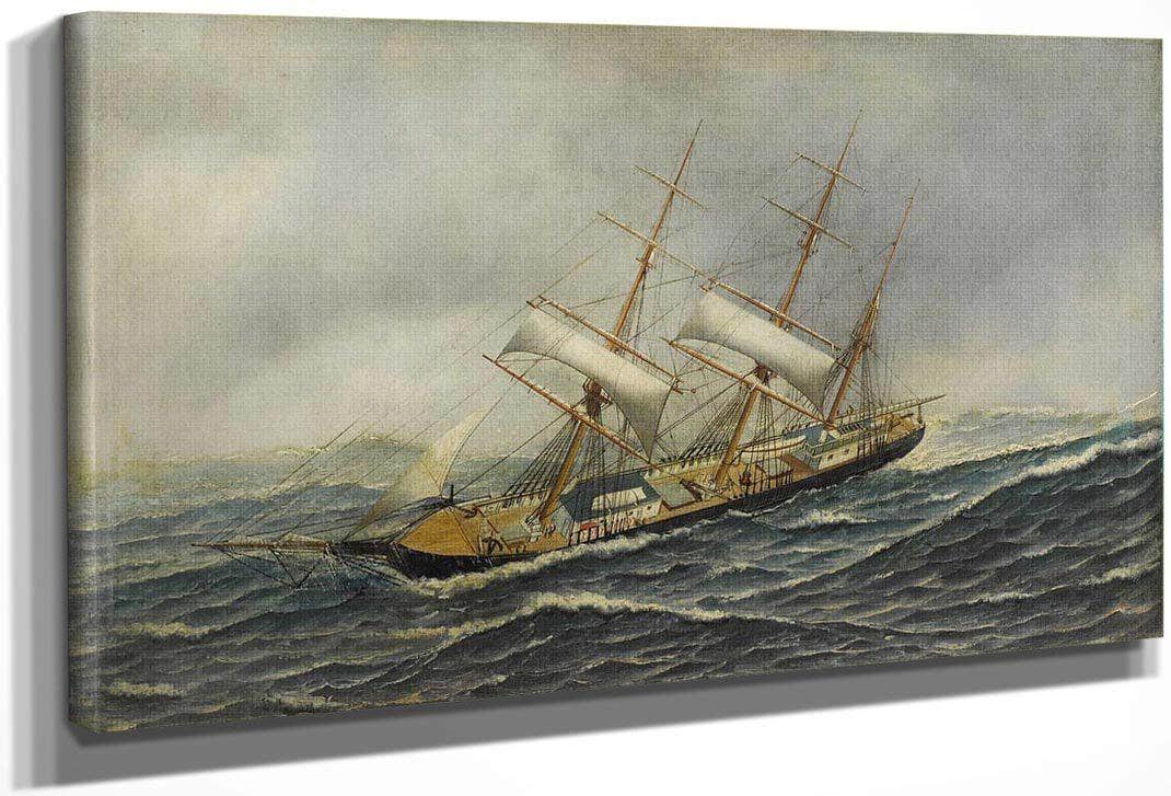 Sailing Ship St. Mary By Antonio Jacobsen Fine Art Print