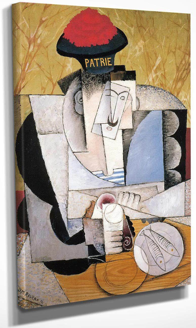 Sailor At Breakfast By Diego Rivera Fine Art Print
