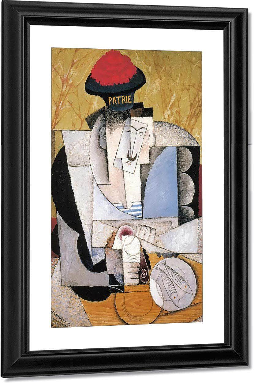 Sailor At Breakfast By Diego Rivera Fine Art Print