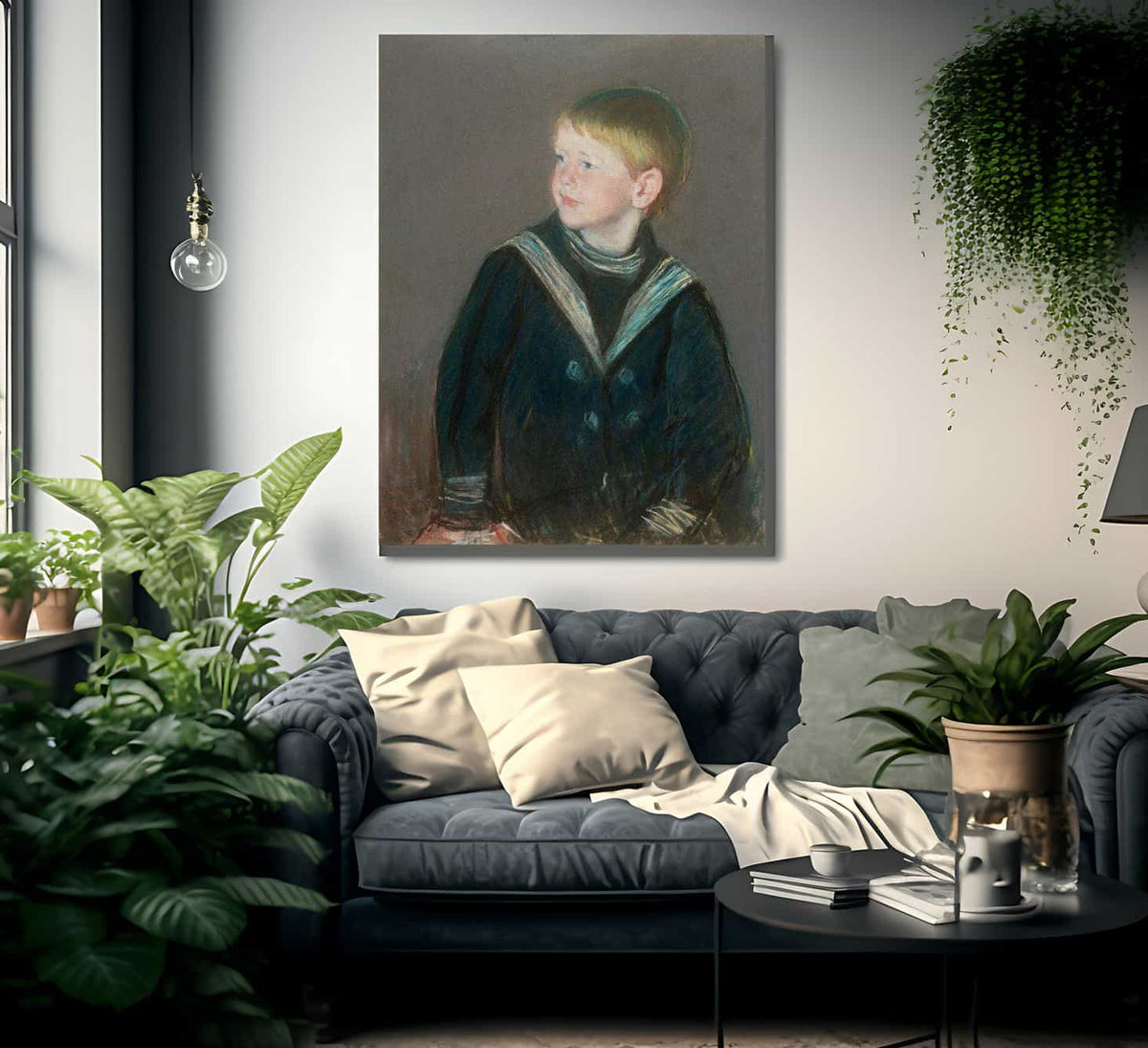 Sailor Boy Portrait Of Gardner Cassatt As A Child By Cassatt Mary Fine Art Print