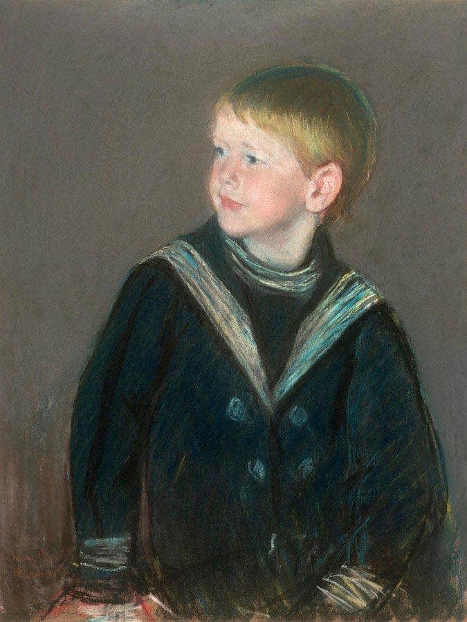 Sailor Boy Portrait Of Gardner Cassatt As A Child By Cassatt Mary Fine Art Print