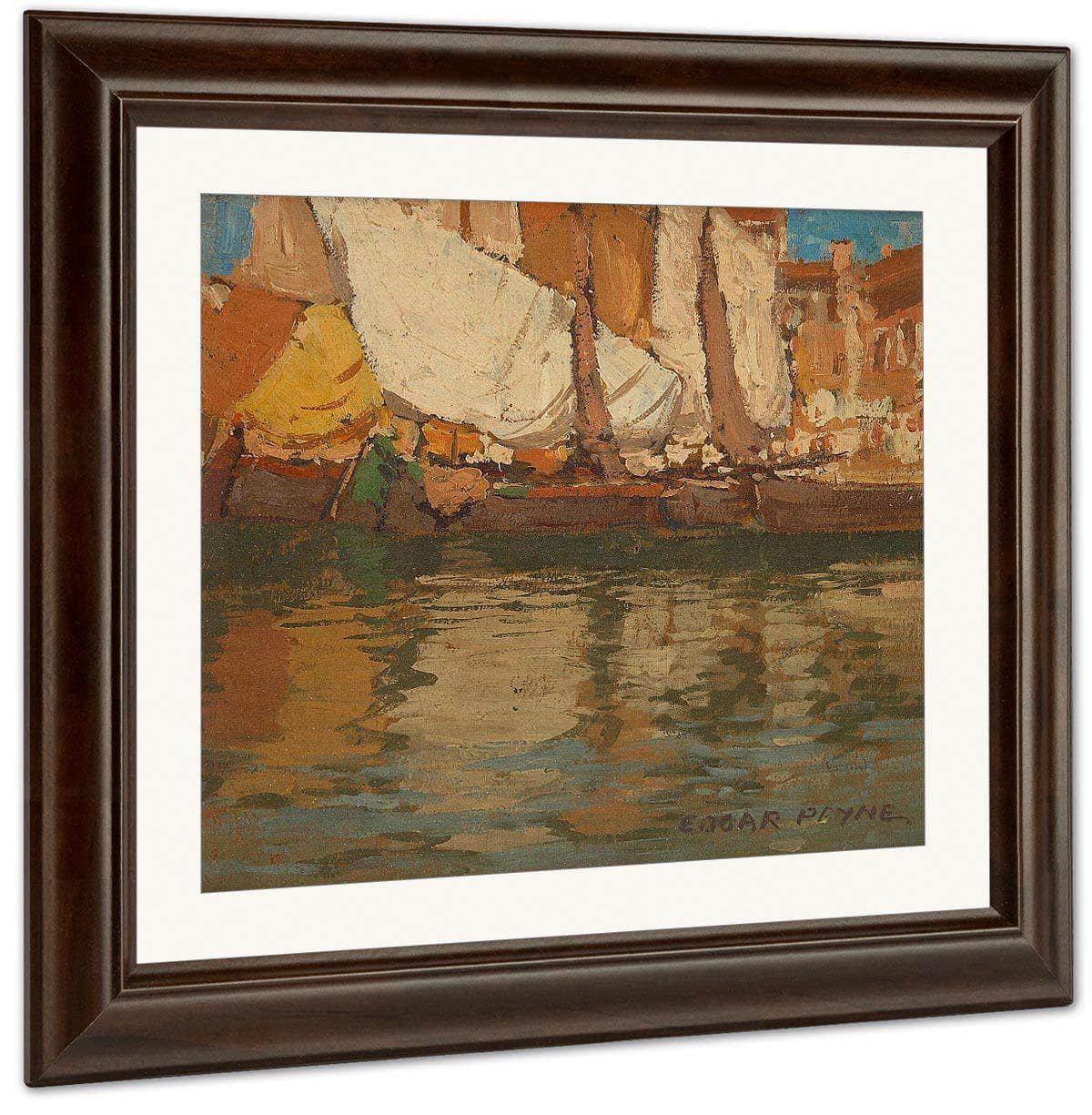 Sails And Reflections By Edgar Payne Fine Art Print
