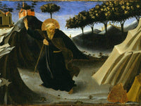 Saint Anthony Tempted By A Lump Of Gold 1436 By Fra Angelico Fine Art Print