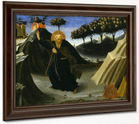 Saint Anthony Tempted By A Lump Of Gold 1436 By Fra Angelico Fine Art Print