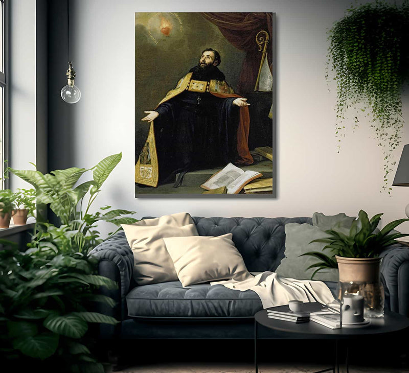 Saint Augustine In Ecstasy By Bartolome Esteban Murillo Fine Art Print