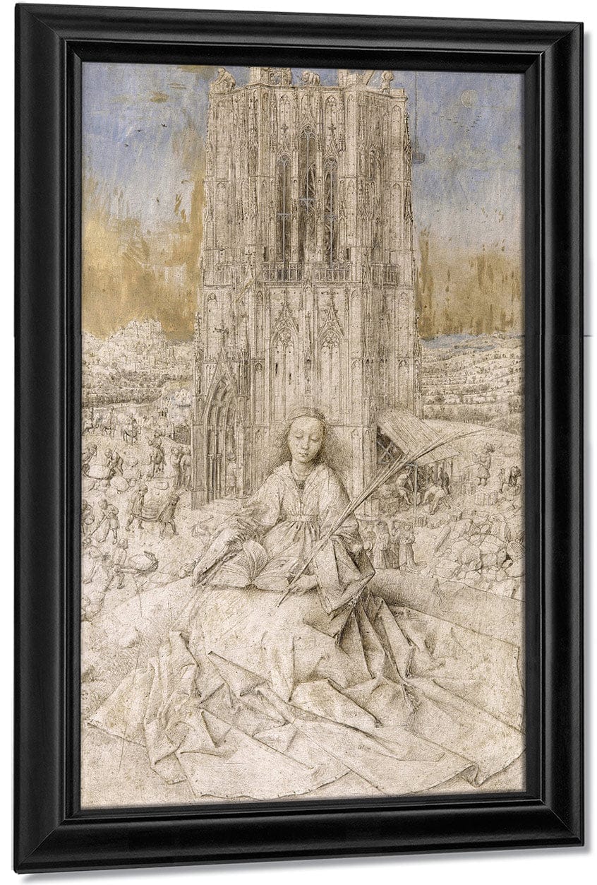 Saint Barbara By Jan Van Eyck Fine Art Print