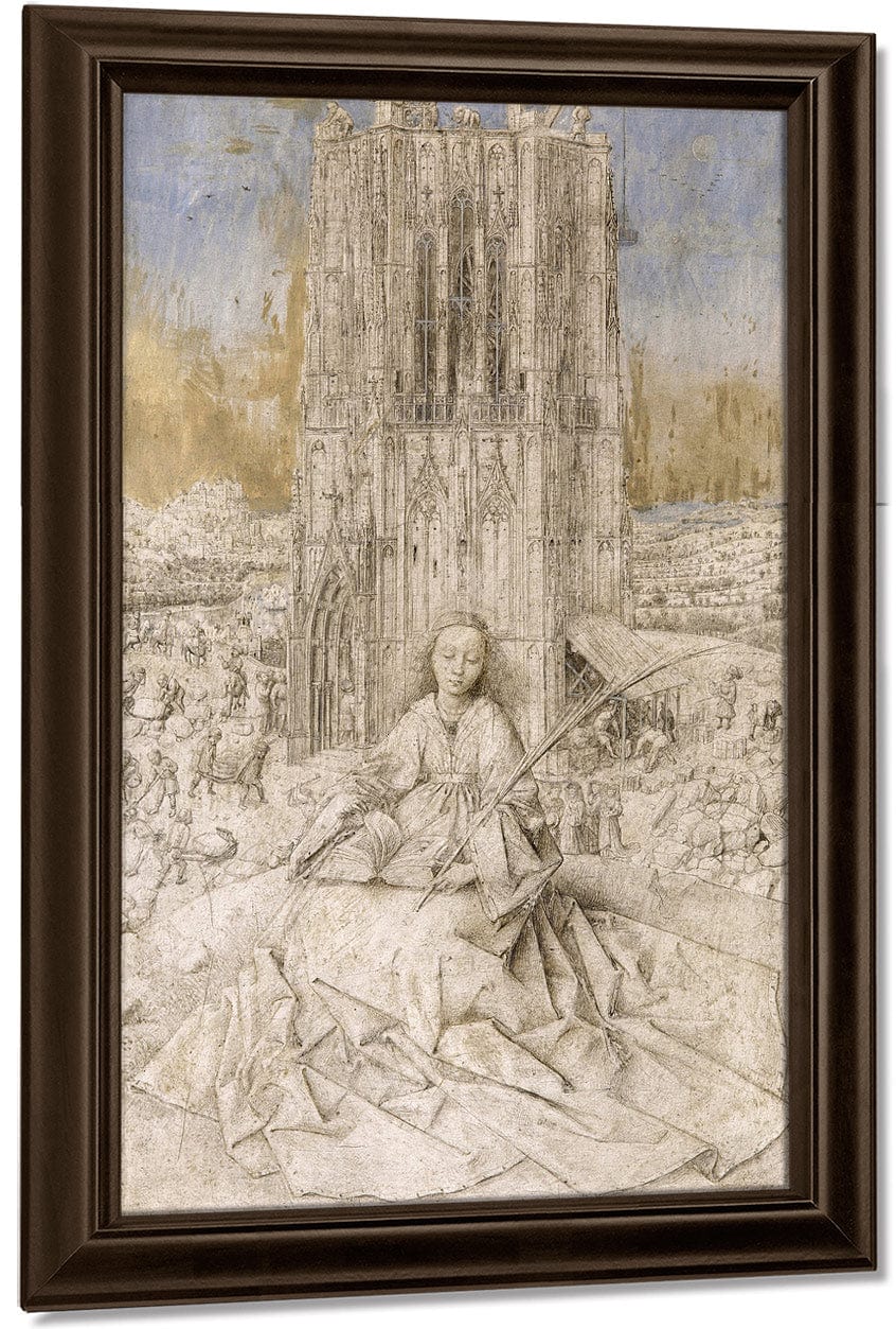 Saint Barbara By Jan Van Eyck Fine Art Print