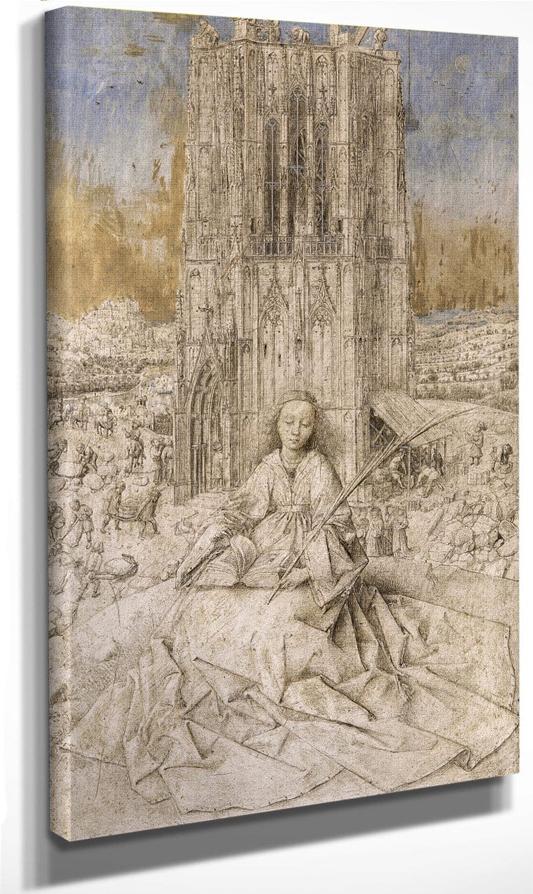 Saint Barbara By Jan Van Eyck Fine Art Print