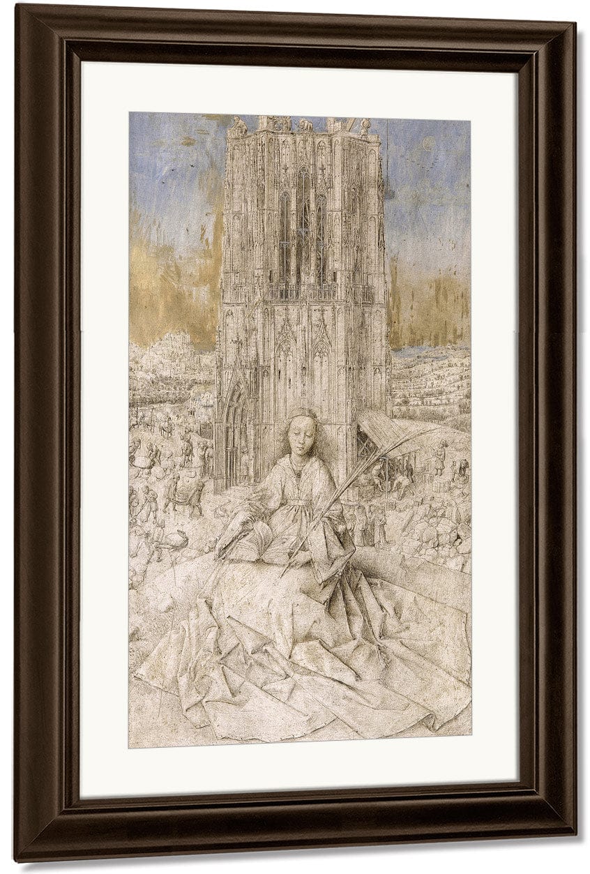 Saint Barbara By Jan Van Eyck Fine Art Print
