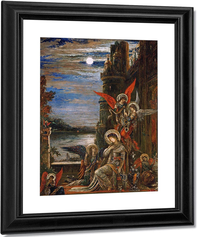 Saint Cecilia. (The Angels Announcing Her Coming Martyrdom) By Gustave Moreau Fine Art Print