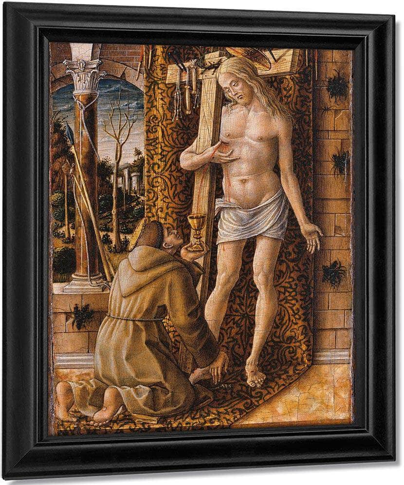 Saint Francis Collecting The Blood Of Christ 1500 By Carlo Crivelli Fine Art Print