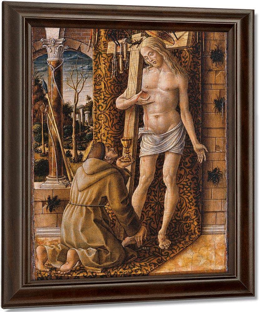 Saint Francis Collecting The Blood Of Christ 1500 By Carlo Crivelli Fine Art Print