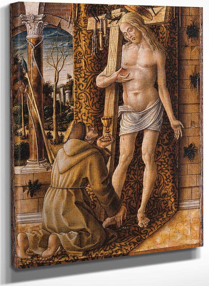 Saint Francis Collecting The Blood Of Christ 1500 By Carlo Crivelli Fine Art Print