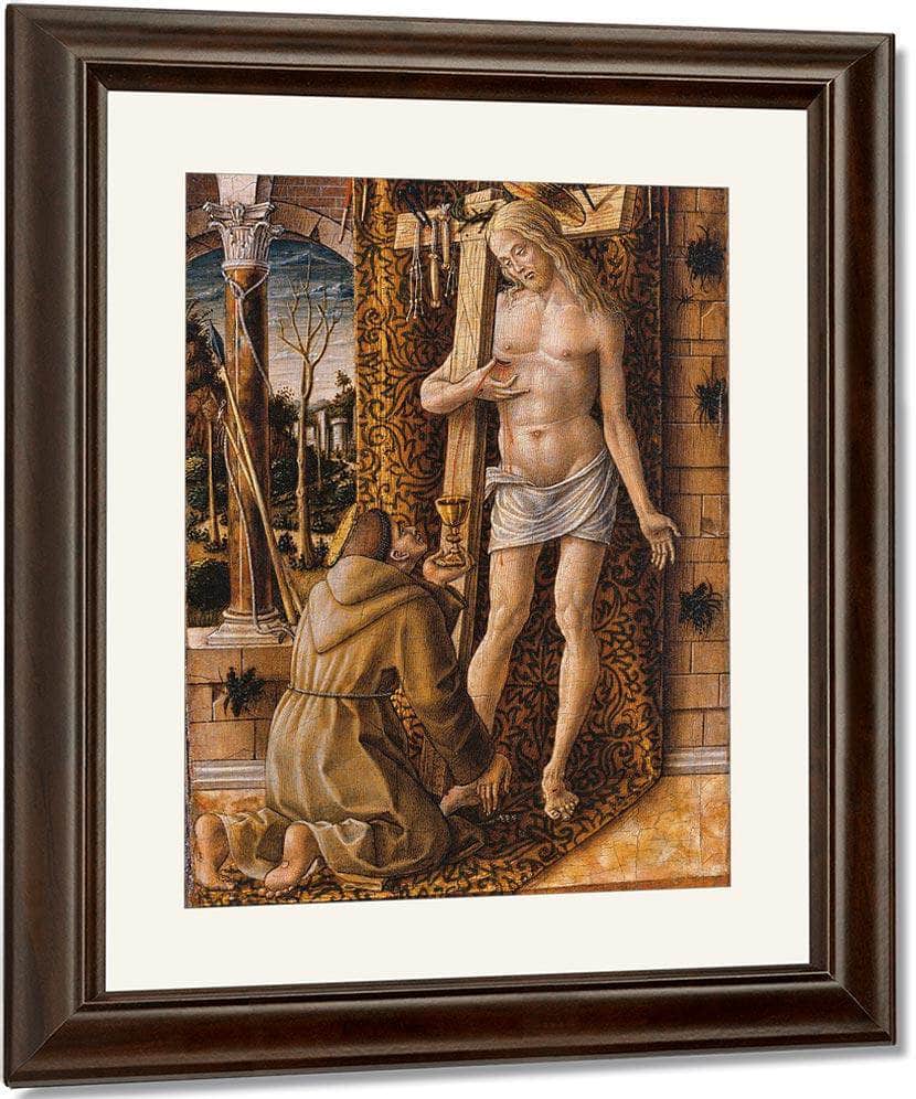 Saint Francis Collecting The Blood Of Christ 1500 By Carlo Crivelli Fine Art Print