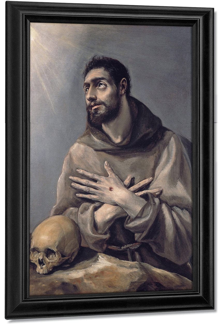 Saint Francis In Ecstasy 1580 By El Greco Fine Art Print