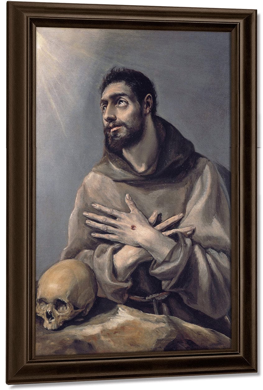 Saint Francis In Ecstasy 1580 By El Greco Fine Art Print