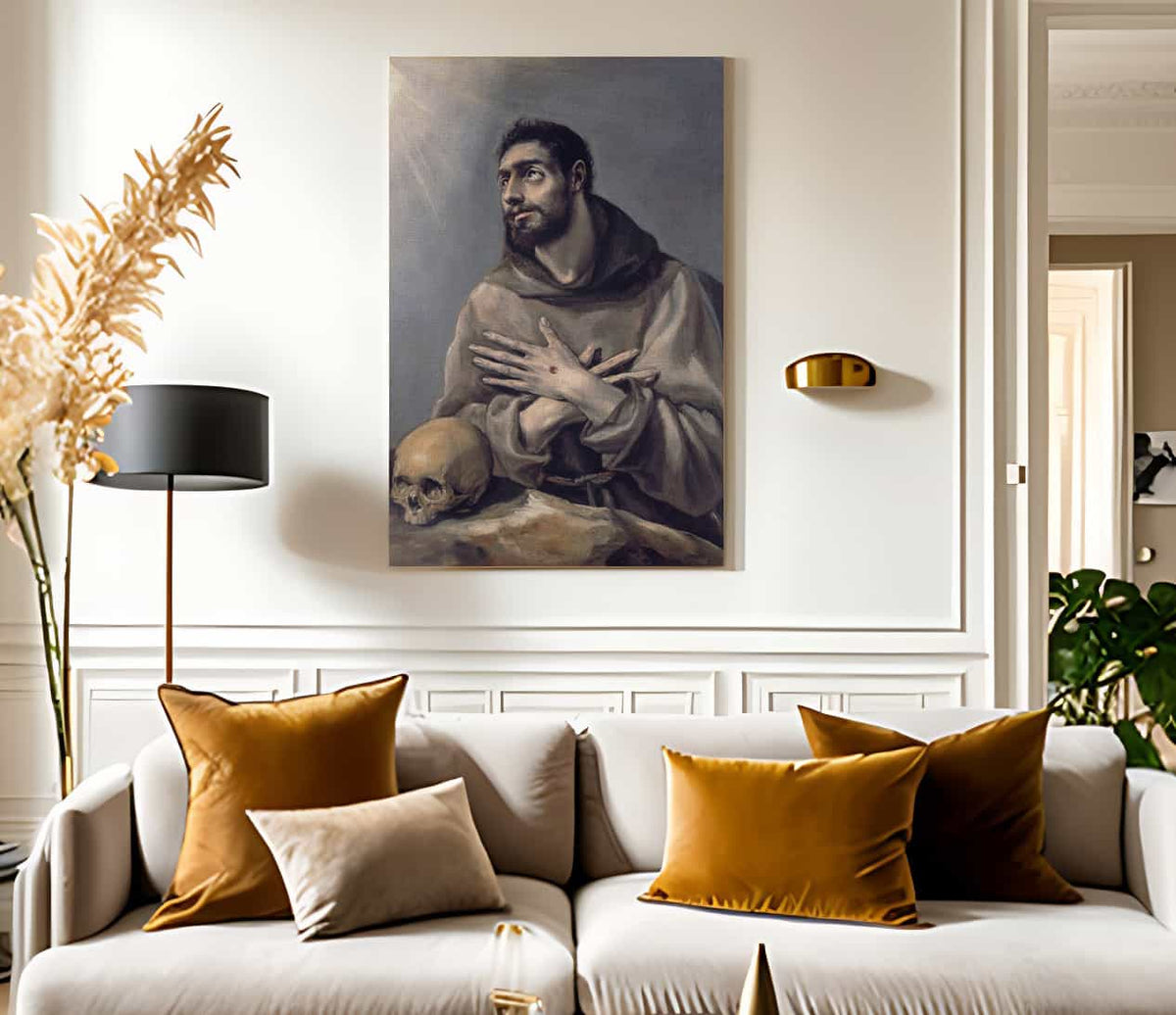 Saint Francis In Ecstasy 1580 By El Greco Fine Art Print