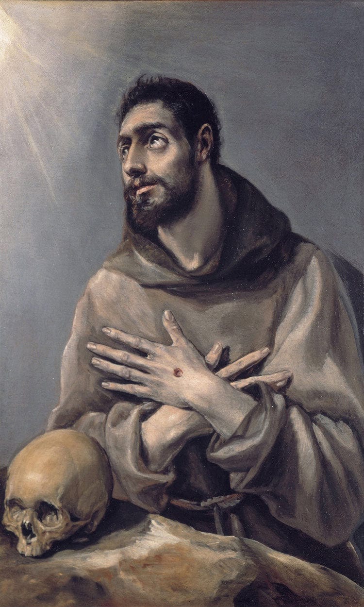 Saint Francis In Ecstasy 1580 By El Greco Fine Art Print
