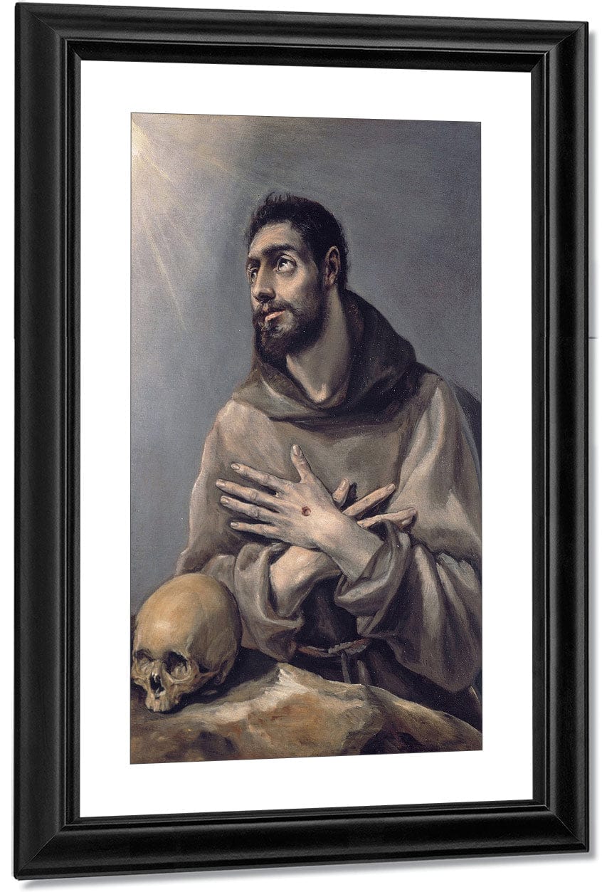 Saint Francis In Ecstasy 1580 By El Greco Fine Art Print