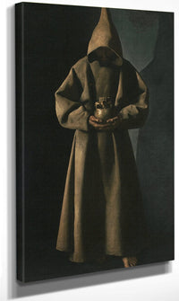 Saint Francis Of Assisi In His Tomb By Francisco De Zurbaran Fine Art Print