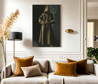 Saint Francis Of Assisi In His Tomb By Francisco De Zurbaran Fine Art Print