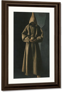 Saint Francis Of Assisi In His Tomb By Francisco De Zurbaran Fine Art Print