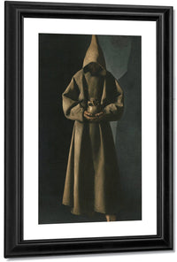 Saint Francis Of Assisi In His Tomb By Francisco De Zurbaran Fine Art Print