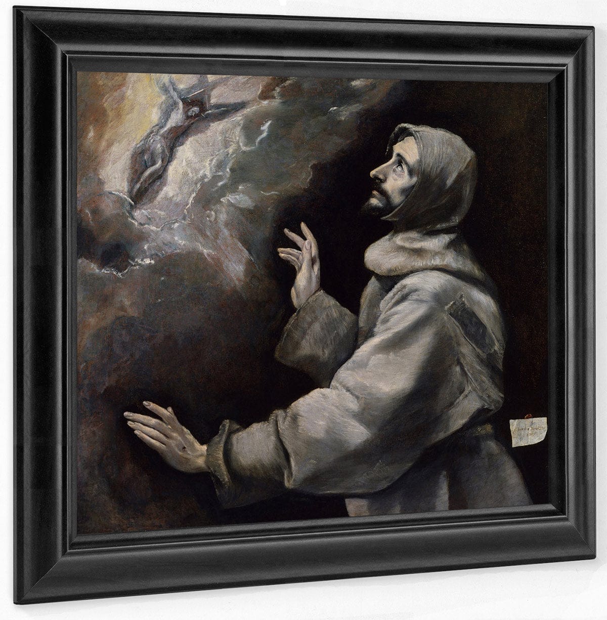 Saint Francis Receiving The Stigmata 1585 1590 102X97Cm The Walters Art Museum 37 424 By El Greco Fine Art Print