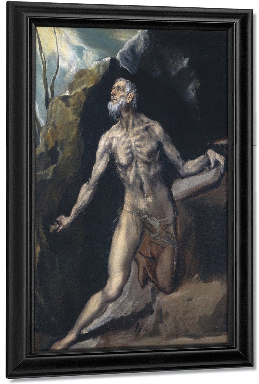 Saint Jerome By El Greco Fine Art Print