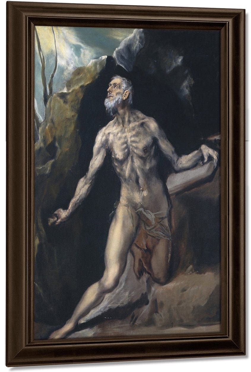 Saint Jerome By El Greco Fine Art Print