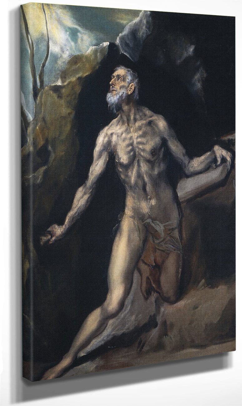 Saint Jerome By El Greco Fine Art Print