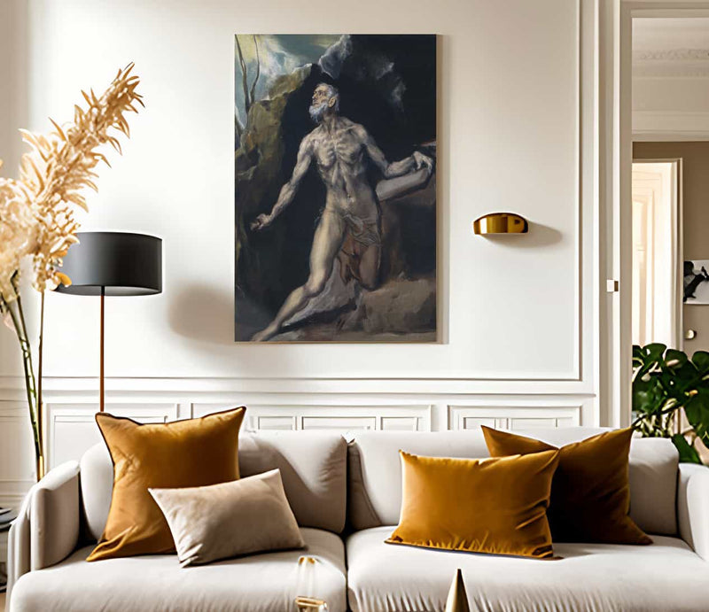 Saint Jerome By El Greco Fine Art Print