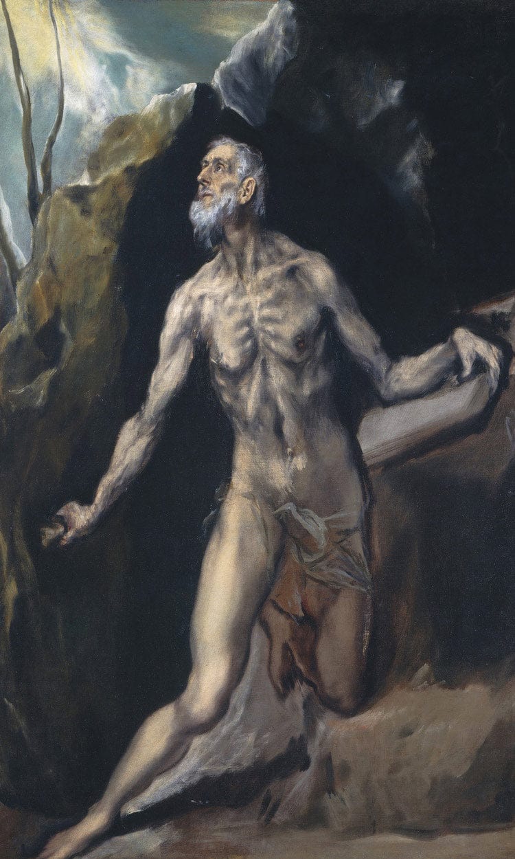 Saint Jerome By El Greco Fine Art Print