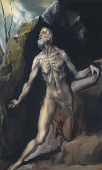 Saint Jerome By El Greco Fine Art Print