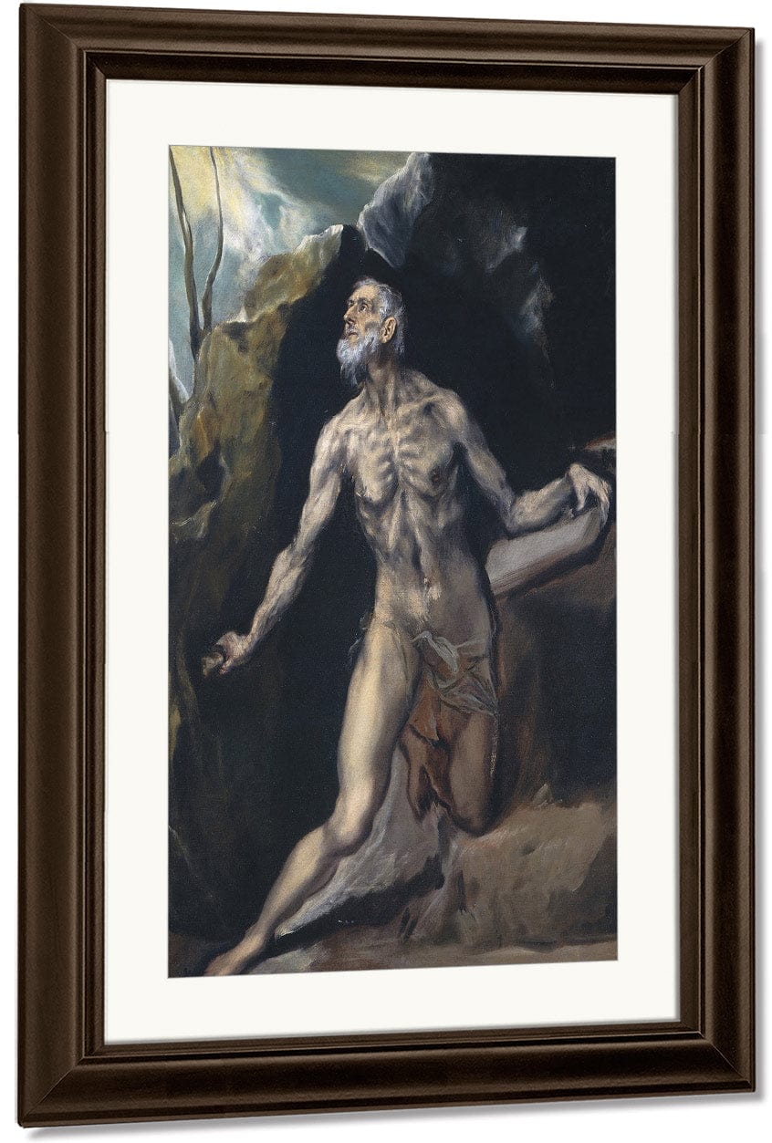 Saint Jerome By El Greco Fine Art Print