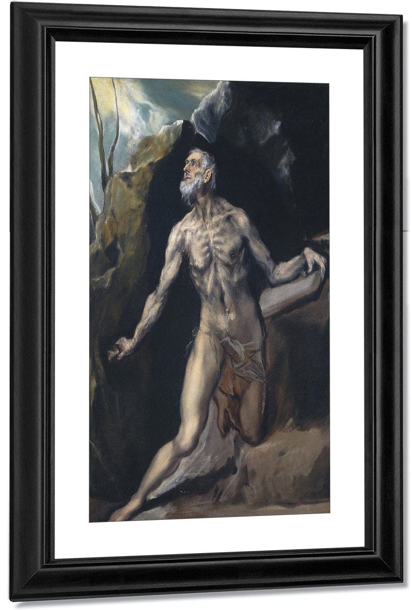 Saint Jerome By El Greco Fine Art Print