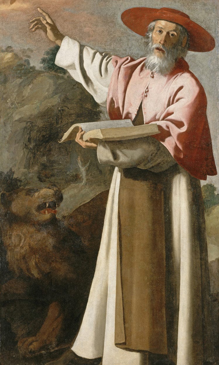 Saint Jerome By Francisco De Zurbaran Fine Art Print