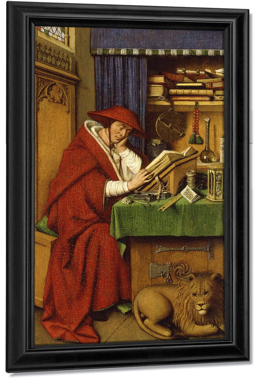 Saint Jerome In His Study By Jan Van Eyck Fine Art Print