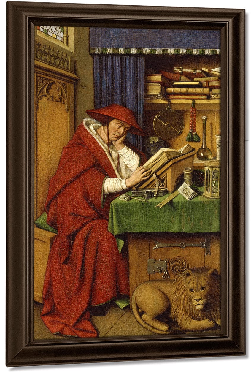 Saint Jerome In His Study By Jan Van Eyck Fine Art Print