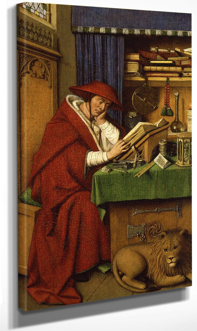 Saint Jerome In His Study By Jan Van Eyck Fine Art Print