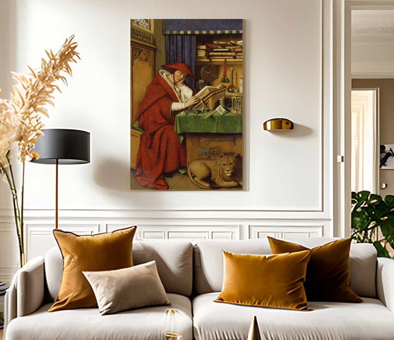 Saint Jerome In His Study By Jan Van Eyck Fine Art Print