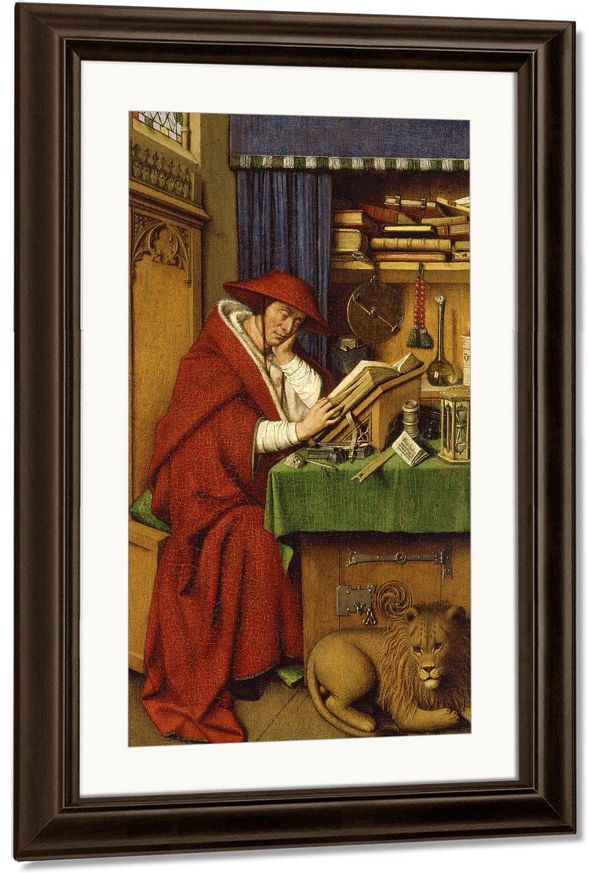 Saint Jerome In His Study By Jan Van Eyck Fine Art Print